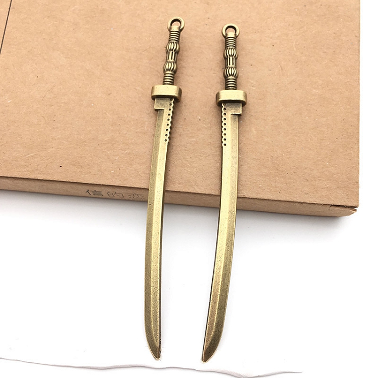 Diy alloy jewelry accessories retro Tibetan silver sword sword ancient gold long sword accessories cosplay Western sword